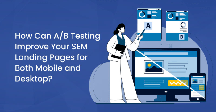 A/B testing in SEM campaigns